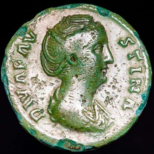 Romeinse Rijk. Faustina I († 140/1 n.Chr.). Sestertius Rome, Postzegels en Munten, Munten | Europa | Niet-Euromunten