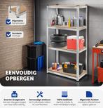 tectake® - Werkplaatsrek met 8 MDF-planken - Opbergkast - Ke, Verzenden, Zo goed als nieuw