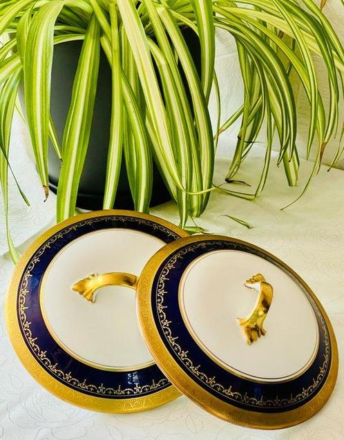 AYNSLEY, Georgian Cobalt - Schotel (2) - Porselein, Antiek en Kunst, Curiosa en Brocante