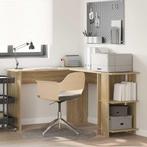 vidaXL Hoekbureau met opslageenheid Sonoma eiken 140 x 113.5, Verzenden, Nieuw
