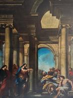Italiaanse school (XVII) - La cacciata dei mercanti dal, Antiek en Kunst, Kunst | Schilderijen | Klassiek