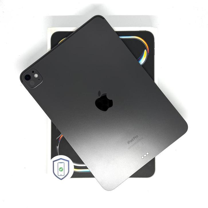 iPad Pro 5e 11 inch M4 256GB grijs /krasvrij /100% batt /gar, Computers en Software, Apple iPads, 11 inch, Wi-Fi, Zwart, Zo goed als nieuw