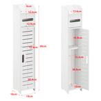Toiletrol houder Leoben HKC badkamerkast 80x15x15 cm wit, Huis en Inrichting, Badkamer | Badtextiel en Accessoires, Verzenden