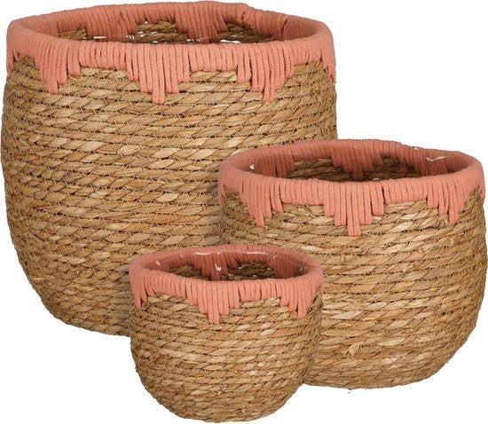 2dekans | Mica Decorations Jorck Plantenmand - Set van 3 -, Huis en Inrichting, Woonaccessoires | Overige, Zo goed als nieuw, Ophalen of Verzenden