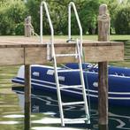 vidaXL Dock ladder Zilver 58 x 77 x 191 cm Aluminium, Watersport en Boten, Verzenden, Nieuw