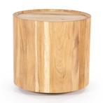 *WOONWINKEL* Eleonora Zayn Ronde Bijzettafel Hout Naturel, Verzenden, Nieuw