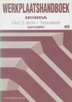 1999 Honda Civic 5 deurs TB Diesel Handboek Supplement, Verzenden