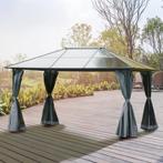 TRUUSK Paviljoen 4x3m Tuinpaviljoen Gazebo Feesttent Met Zij, Verzenden, Nieuw