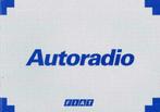2001 Fiat Autoradio AD-M / AD-H2 Instructieboekje Nederlands, Verzenden