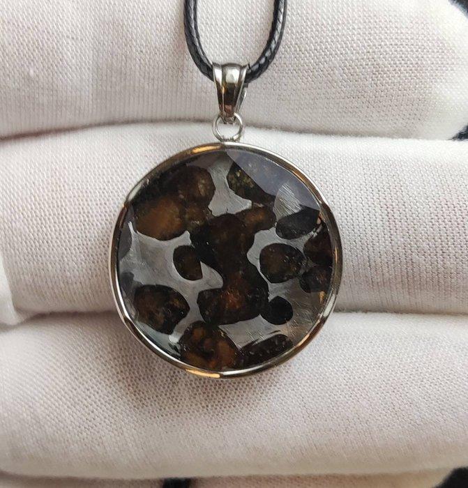 Hanger meteoriet SERICHO - Hoogte: 38 mm - Breedte: 27 mm -, Verzamelen, Mineralen en Fossielen