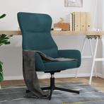 Draaibare Relaxstoel Blauw | OP = OP | 46%, Huis en Inrichting, Stoelen, Ophalen of Verzenden, Nieuw, Blauw
