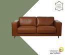 Leren bank Clear - 3 zits - Elegance Cognac (cognac) -, Bohemian, Eigentijds, Modern, Retro, Vintage, Nieuw, Ophalen of Verzenden