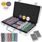 Malatec Poker Set met 300 Chips - Compleet en Veilig in A..., Nieuw, Ophalen of Verzenden