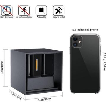 K-Bright - LED wandlampen - binnen en buiten -12 W - beschikbaar voor biedingen