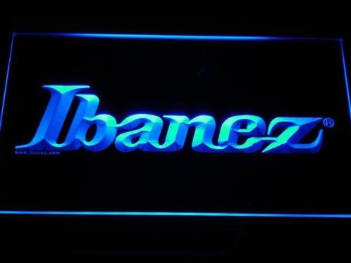 Ibanez neon bord lamp LED  verlichting reclame lichtbak, Verzamelen, Merken en Reclamevoorwerpen, Nieuw, Verzenden