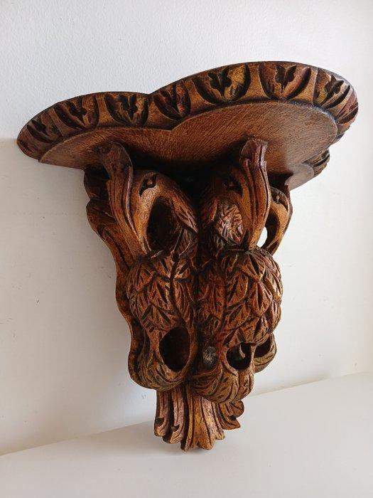 Wandtafel - Hout - Grote handgesneden plak, Antiek en Kunst, Antiek | Overige Antiek