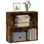 vidaXL Boekenkast 80x30x77 cm bewerkt hout gerookt, Huis en Inrichting, Kasten | Boekenkasten, Minder dan 50 cm, Verzenden, 75 cm of meer