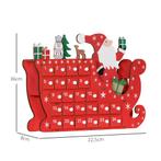TRUUSK Adventskalender DIY Kerstdecoratie - 24 Vakjes - MDF, Verzenden, Nieuw