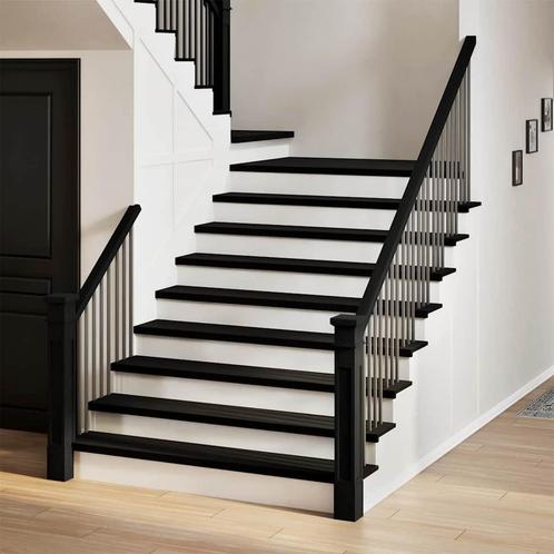 vidaXL Traptreden 12 st 110x25x2 cm massief eikenhout, Doe-het-zelf en Verbouw, Ladders en Trappen, Nieuw, Verzenden