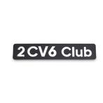 Typeplaat 2CV6 Club, 174x34mm, Auto-onderdelen, Ophalen of Verzenden, Nieuw, Citroën