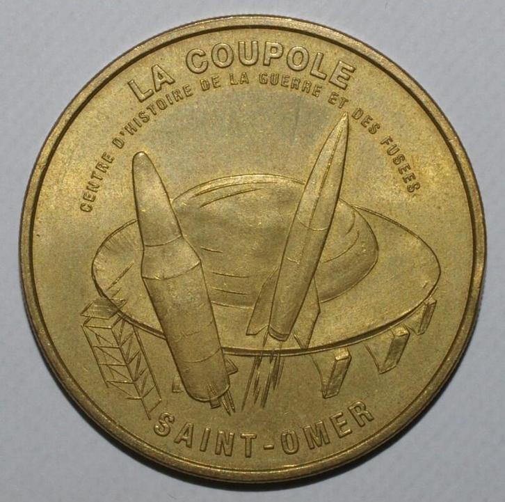 France Komitat 62 Saint Omer La Coupole Raketen V1 en V2..., Postzegels en Munten, Penningen en Medailles, Verzenden