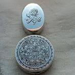 Pillendoosje (2) - .925 zilver, .950 zilver, Antiek en Kunst, Antiek | Goud en Zilver