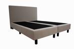 Hotel boxspring creme|beige 160 x 220, Huis en Inrichting, Verzenden, Beige, Modern, 160 cm