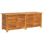Tuinbox met jaloezien 150x50x56 cm massief acaciahout, Verzenden, Nieuw
