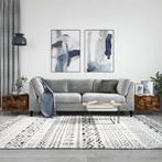 vidaXL Salontafels 2 st 50x50x40 cm bewerkt hout gerookt, 50 tot 100 cm, Verzenden, Nieuw, 50 tot 100 cm