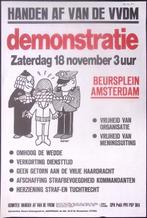 Poster over demonstratie van de VVDM in Amsterdam (Posters), Verzenden, Nieuw, Overige onderwerpen, Met lijst