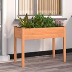 vidaXL Plantenbak met voering 118x59x76 cm massief vurenhout, 100 cm of meer, Verzenden, Nieuw, 60 cm of meer