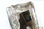Cornice con specchio in argento lastra laminata 300 gr, Antiek en Kunst