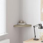 vidaXL Hoekschap zwevend 35x35x3,8 cm MDF eikenkleurig, Verzenden, Nieuw