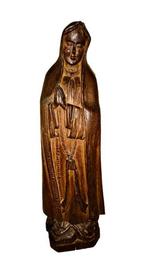 sculptuur, Oud beeld Maria - 64 cm - Hout