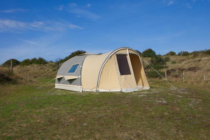 Oppompbare Karsten Tent type 280(2022) Staalgrijs, Caravans en Kamperen, Tenten, Zo goed als nieuw, tot en met 3, Ophalen