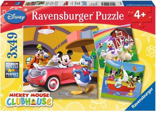 Disney Mickey Mouse Puzzel (3x49 stukjes) | Ravensburger -, Kinderen en Baby's, Speelgoed | Kinderpuzzels, Nieuw, Verzenden