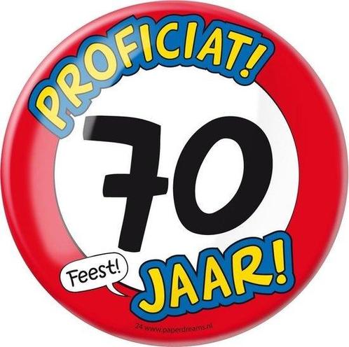 Paperdreams - Button XL - 70 Jaar, Verzamelen, Speldjes, Pins en Buttons, Ophalen of Verzenden