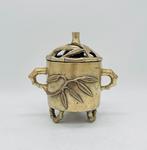 Wierookvat - Xuande mark - Brons - Wierookbrander met bamboe, Antiek en Kunst