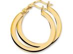 Marie Celeste oorringen vierkante buis - 20 mm - Goud, Verzenden, Nieuw