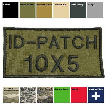 Je Eigen Namepatch Laten maken 10x5 cm Airsoft Patch Nametag