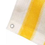 Balkonscherm HDPE 75x600 cm geel en wit (Parasols-Zonwering), Nieuw, Verzenden