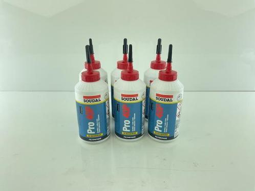 Veiling - 6x Soudal PRO 40P-PU houtlijm 750gr, Doe-het-zelf en Verbouw, Hout en Planken
