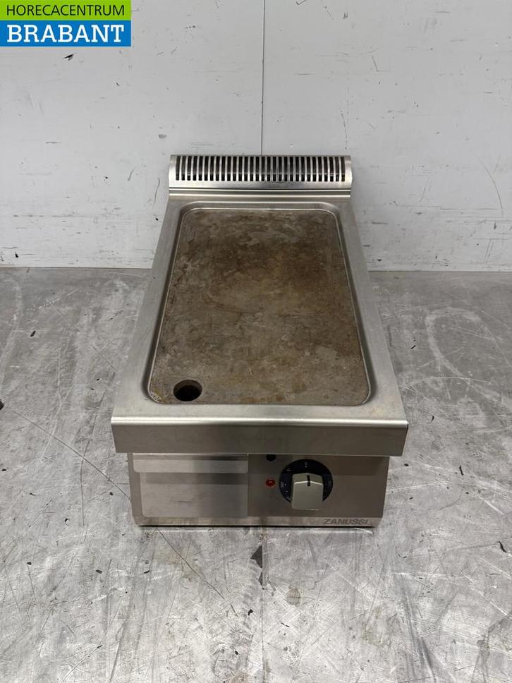 RVS Zanussi Gladde Bakplaat 400V Horeca, Zakelijke goederen, Horeca | Keukenapparatuur, Gebruikt, Ophalen of Verzenden