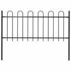 Tuinhek Rond Staal Zwart | Gebruikt | 55%, Tuin en Terras, Tuinhekken en Hekwerk, Ophalen of Verzenden, Nieuw, IJzer, Tuinhek