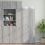 vidaXL Opbergkast smal 30x42,5x225 cm bewerkt hout grijs, Huis en Inrichting, Minder dan 50 cm, Nieuw, 25 tot 50 cm, Overige houtsoorten