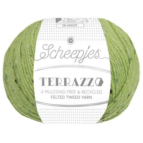 Scheepjes Terrazzo - 708 pistacchio - Gerecyclede Tweedwol, Hobby en Vrije tijd, Breien en Haken, Ophalen of Verzenden