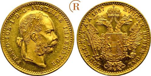 Dukat Wien goud 1887 Habsburg: Franz Joseph I, 1848-1916:, Postzegels en Munten, Munten | Europa | Niet-Euromunten, Verzenden
