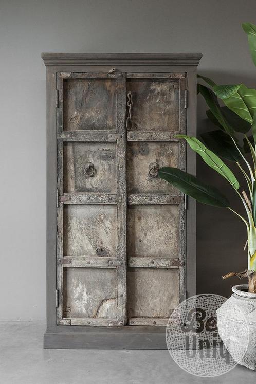 Origineel oude kast | India | H170 x B92 x D46 cm, Huis en Inrichting, Kasten | Boekenkasten, Nieuw, Verzenden