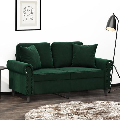 vidaXL Sierkussens 2 st 40x40 cm fluweel donkergroen, Huis en Inrichting, Woonaccessoires | Kussens, Groen, Nieuw, Verzenden