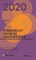 Zakboek Strafrecht voor de Hulpofficier 2020 / 2020 /, Boeken, Verzenden, Zo goed als nieuw, M.G.M. Hoekendijk